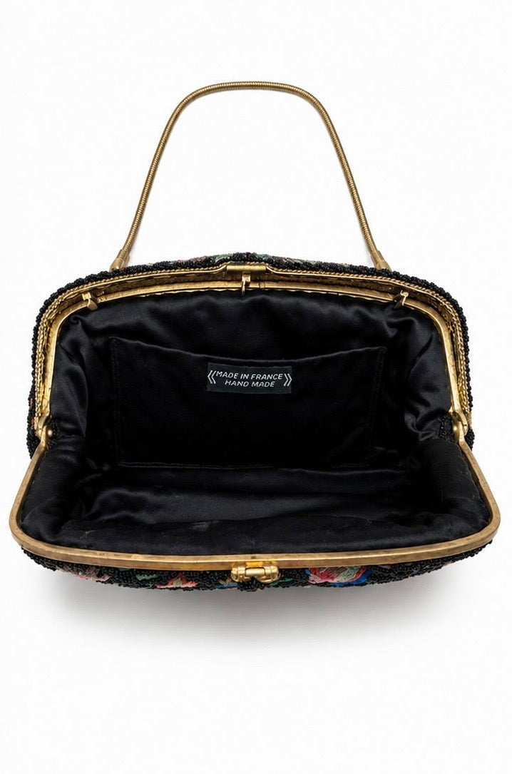Clutch Vintage Bordado Floral - Hecho en Francia