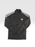 Buzo Adidas Negro con Detalles en Blanco