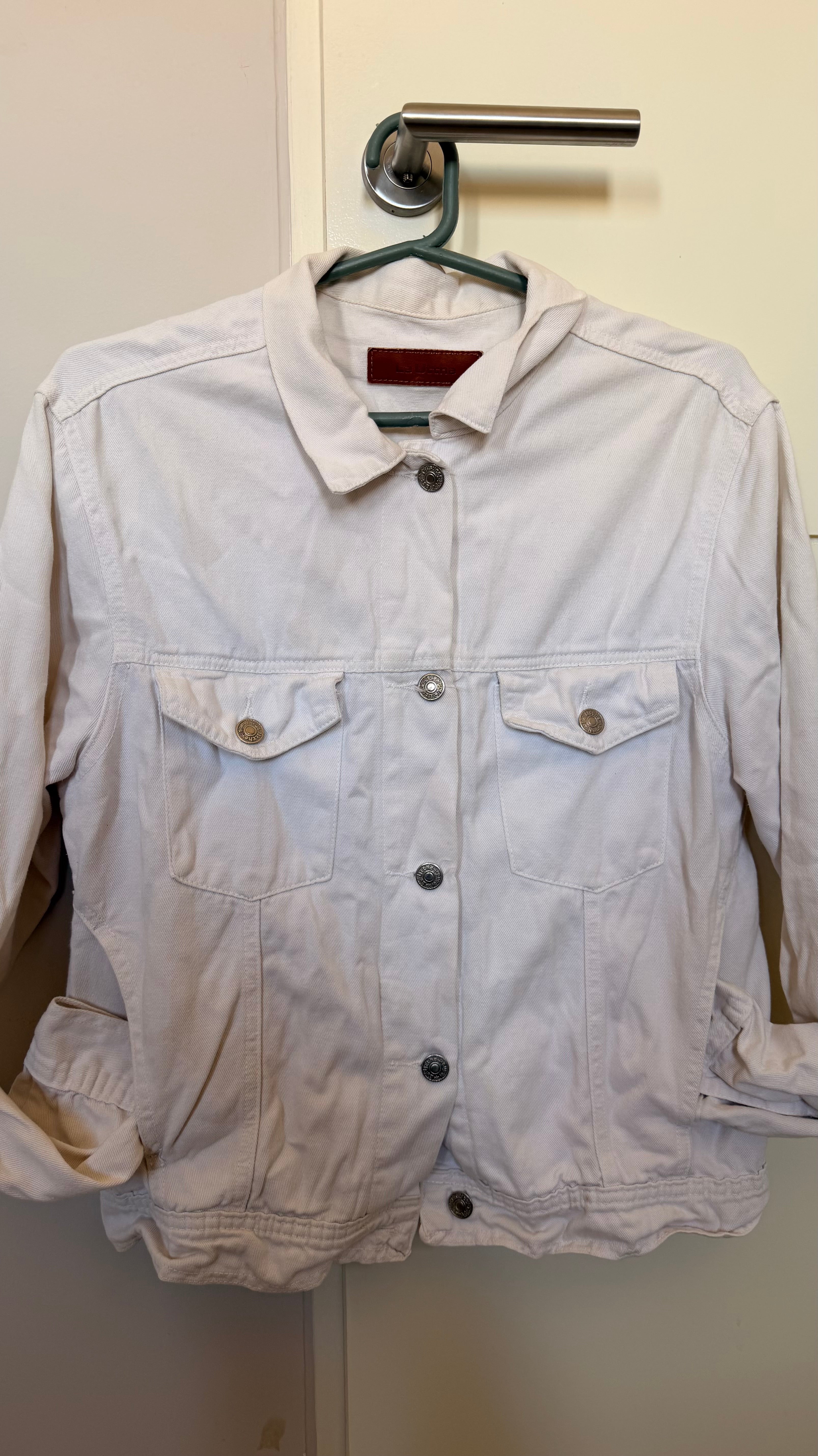 Campera de Jean Blanca LeUtthe - Talle S