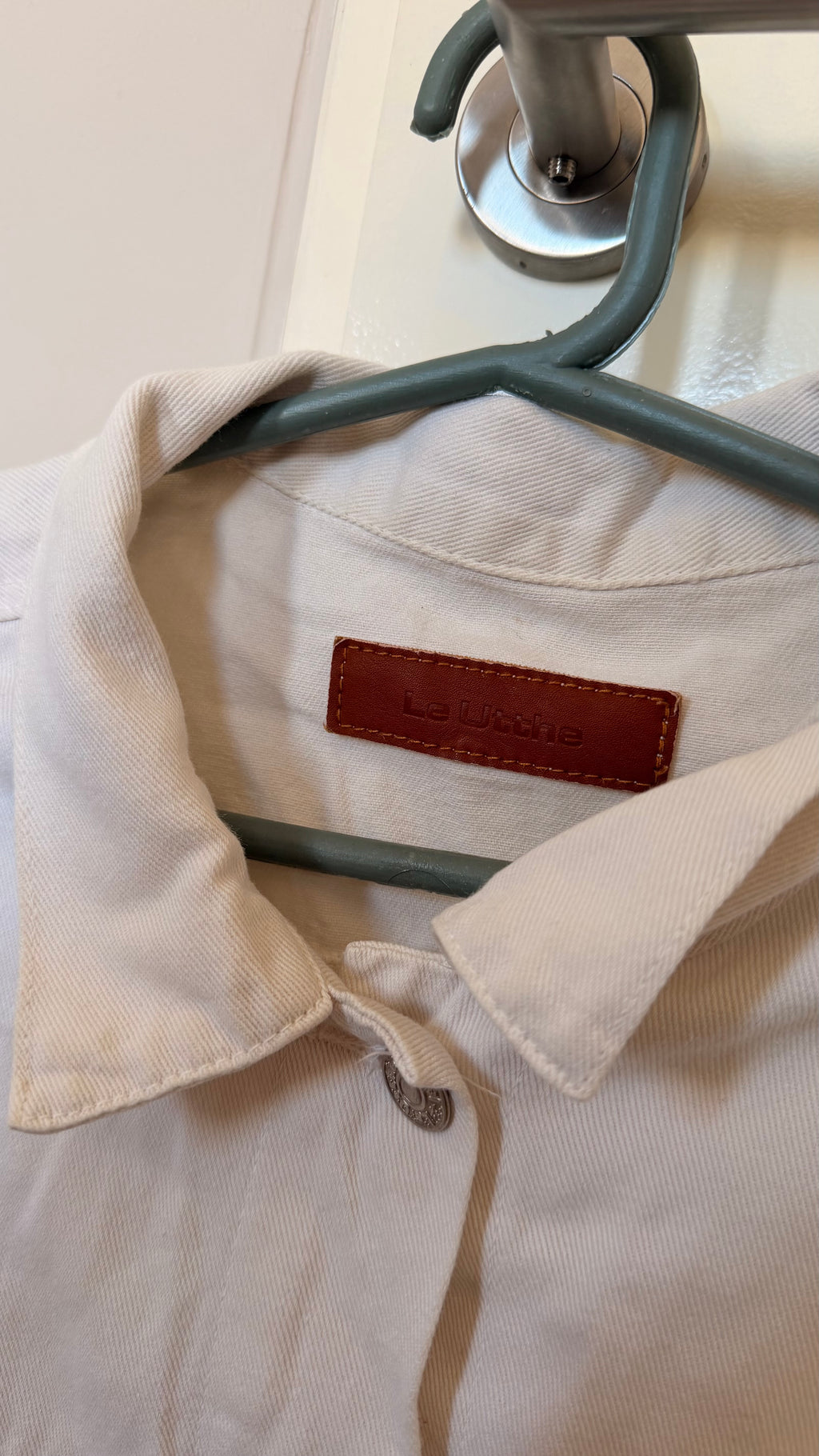 Campera de Jean Blanca LeUtthe - Talle S