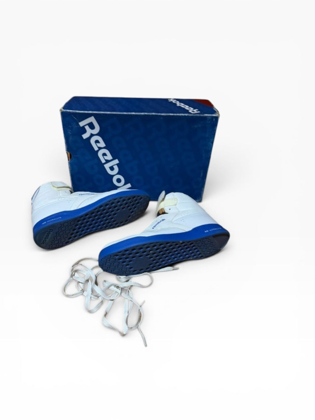 Zapatillas Reebok Blanco y Azul - Talle 41.5