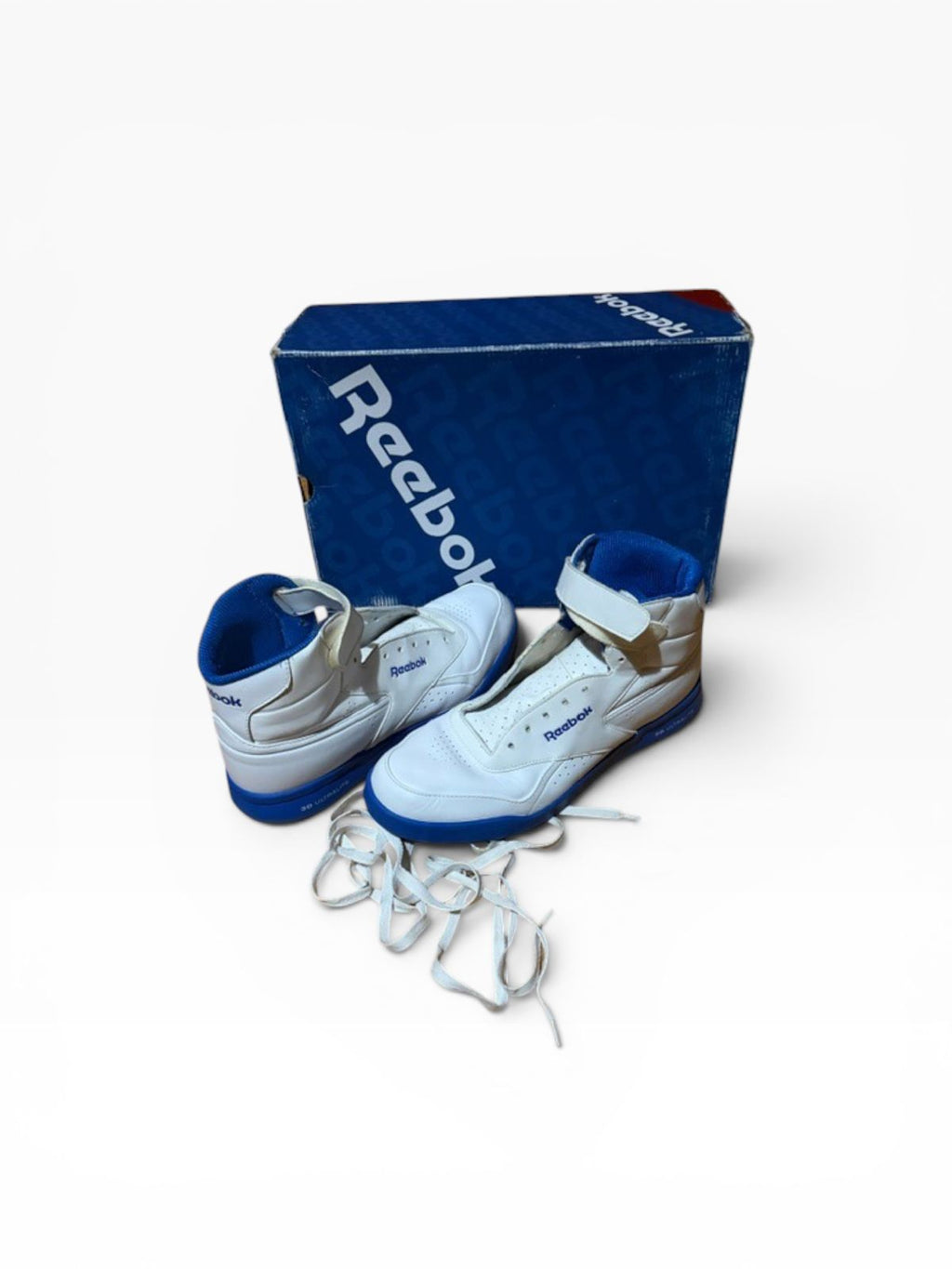 Zapatillas Reebok Blanco y Azul - Talle 41.5